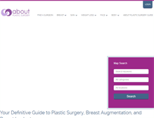 Tablet Screenshot of aboutplasticsurgery.com